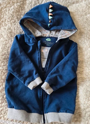 FS Baby 12M Blue Dinosaur Zip-Up Hoodie 🦕, brand: FS Baby, condition: Very good, size: 12-18 months / 80 cm, €6.00, €7.00 includes Buyer Protection