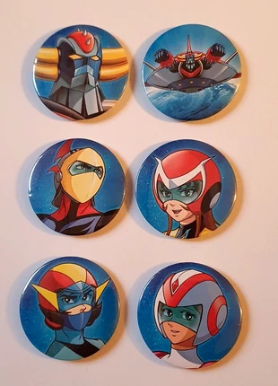 Grendizer 6 fridge Magnets, marque: Goldorak, état: Très bon état, 12,00 €, 13,30 € Protection acheteurs incluse