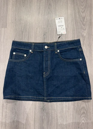 New with tags-Zara Dark Denim Mini Skirt, brand: Zara, condition: New with tags, size: S / UK 8-10, £24.00, £25.90 includes Buyer Protection