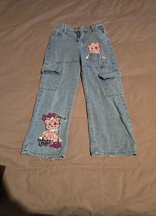 Pantalon large, marque: Shein, état: Bon état, taille: 9 ans / 134 cm, 2,00 €, 2,80 € Protection acheteurs incluse