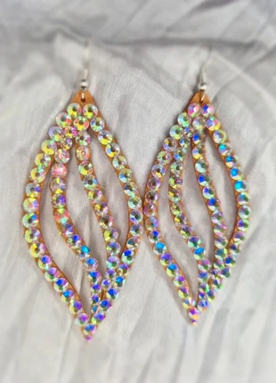 Rhinestones earrings - Sparkling dance jewelry (bellydance), staat: Nieuw zonder prijskaartje, € 10,00, € 11,20 inclusief Kopersbescherming