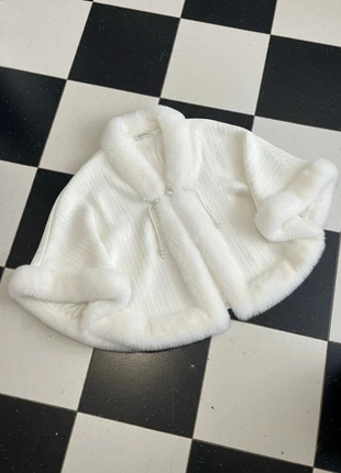 Veste courte blanche – fausse fourrure, douce, chic, cocooning, élégante, brand: Lune d’Ivoire, condition: Very good, size: M / 38 / 10, €69.90, €74.10 includes Buyer Protection Pro