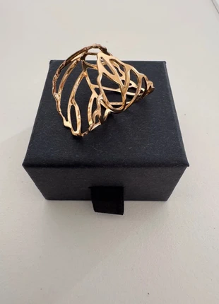 Bague design unique, inspiration nature 🍃, staat: Nieuw zonder prijskaartje, maat: 54.3 mm / 17.3 mm Ø, € 9,50, € 10,68 inclusief Kopersbescherming