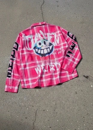 Chemise Carreaux Rose Streetwear – Oversize / Graphique / Trendy / Unisexe, brand: Solène Rosefield, condition: Very good, size: M / 38 / 10, €49.90, €53.10 includes Buyer Protection