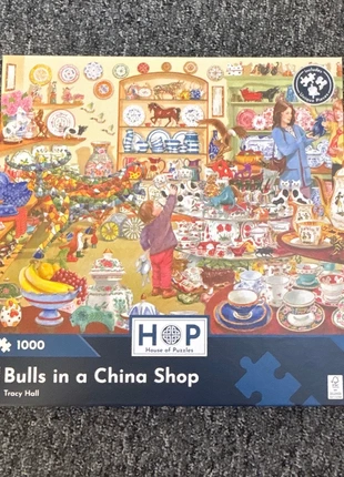 The House Of Puzzles 1000 Piece Jigsaw Bulls in a China Shop, brand: The House of Puzzles, condition: New without tags, £7.00, £8.05 includes Buyer Protection