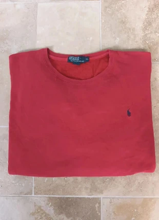 Sweat col rond homme Ralph Lauren XL rouge logo marine, marke: Ralph Lauren, zustand: Gut, größe: XL, 31,49 €, 33,76 € beinhaltet Vinted-Käuferschutz Pro