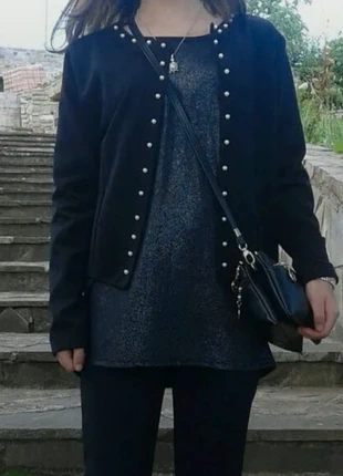 Cardigan corto nero, merk: Made In Italy, staat: Heel goed, maat: S / 36 / 8, € 10,00, € 11,20 inclusief Kopersbescherming