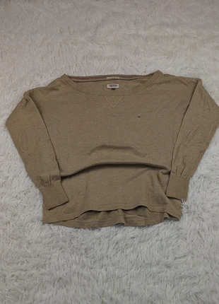 Tommy Hilfiger Denim CrewNeck Vintage 90s Cream Beige Elbow Patches Oversize Edition, marque: Vintage Dressing, état: Très bon état, taille: S, 39,95 €, 42,65 € Protection acheteurs incluse