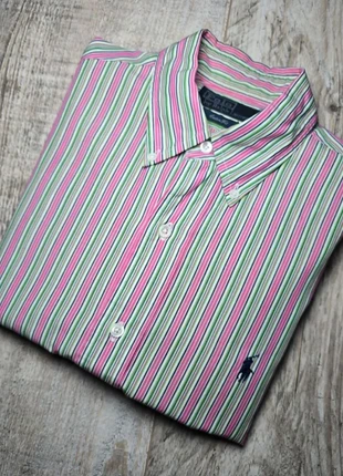Ralph Lauren – Chemise rayée multicolore – Vert/Rose/Blanc – Taille S (Homme), marque: Ralph Lauren, état: Très bon état, taille: S, 28,00 €, 30,10 € Protection acheteurs incluse
