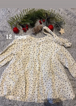 Robe Tunique Cool Club Fleuri + Bandeau (Taille 74) BabyH, marque: Cool Club, état: Très bon état, taille: 9-12 mois / 74 cm, 8,00 €, 9,10 € Protection acheteurs incluse