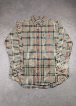 Chemise en flanelle à carreaux épaisse kaki beige marron vintage workwear taille L homme, brand: Vintage Dressing, condition: Very good, size: L, €11.00, €12.25 includes Buyer Protection Pro