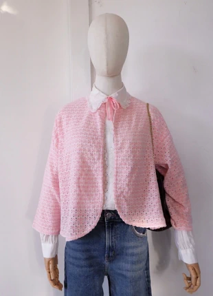 Cardigan Vintage Scozzese Anni ’80 Crochet Rosa, brand: Brettles Vintage, condizioni: Ottime, taglia: M / IT 42 / EU 38, €15.00, €16.45 include la Protezione acquisti