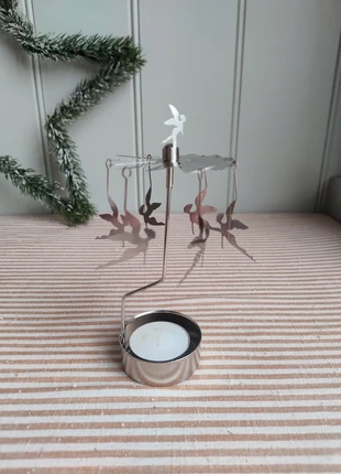 Vintage! Roterende kaarsenhouder kerst engeltjes, merk: Vintage, staat: Heel goed, € 6,50, € 7,53 inclusief Kopersbescherming Pro