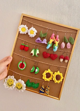 Boucles d'Oreilles Crochetées, marke: Fait Main, zustand: Neu, 12,00 €, 13,30 € beinhaltet Vinted-Käuferschutz Pro