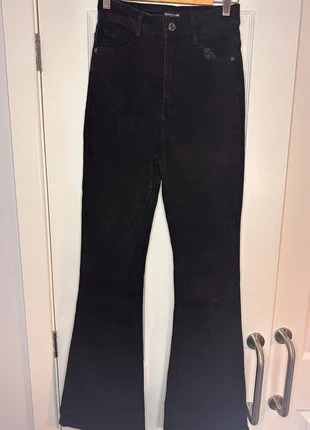 Pretty little thing black flare jeans in a size 8, brand: PrettyLittleThing, condition: Very good, size: S / UK 8-10, £8.00, £9.10 includes Buyer Protection