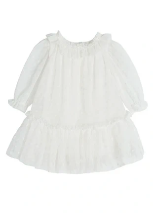 Robe bébé fille en tulle - blanche, marque: Cool Club, état: Neuf avec étiquette, taille: 9-12 mois / 74 cm, 10,00 €, 11,20 € Protection acheteurs incluse