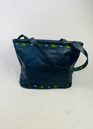 Sac Cabas Marron Motif Bouc Cuir Et Tissu Tissé Vintage Y2K, marca: Vintage Dressing, estado: Muy bueno, 26,90 €, 28,95 € Protección al comprador Pro incluida