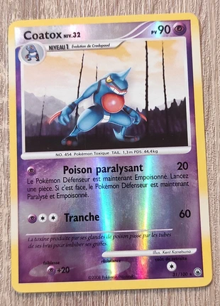 Carte pokémon Coatox Reverse 31/100, brand: Pokémon, condition: Good, €4.00, €4.90 includes Buyer Protection