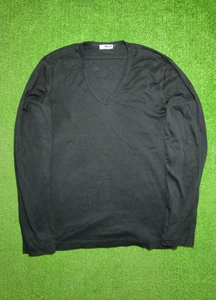 Maglia a maniche lunghe con scollo a V Gas nera taglia XL uomo in cotone, marca: GAS, estado: Muito bom, tamanho: XL, €5.00, €5.95 inclui Proteção do Comprador