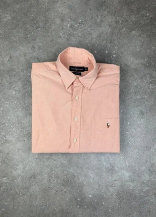 Chemise Unie Ralph Lauren Taille L Bih Shirt Homme Rose Logo Premium avec Poche Coton, brand: Ralph Lauren, condition: Very good, size: L, €36.40, €38.92 includes Buyer Protection Pro