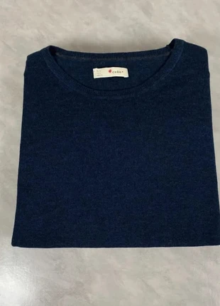 Pull Celio* homme L bleu marine coton col rond patchs coudes chic indémodable Code 110, marke: Celio, zustand: Sehr gut, größe: L, 16,00 €, 17,50 € beinhaltet Vinted-Käuferschutz Pro