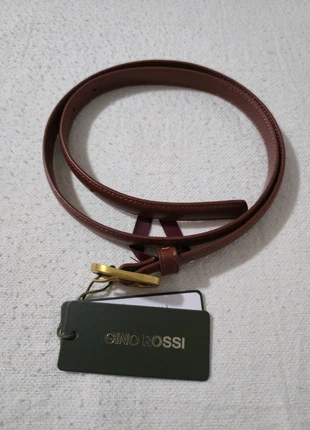 Cinturón Gino Rossi 👗 Mujer | Talla M | Piel | Marrón | Nuevo con Etiquetas, marca: Gino Rossi, estado: Novo com etiquetas, tamanho: 85 cm, €12.99, €14.34 inclui Proteção do Comprador