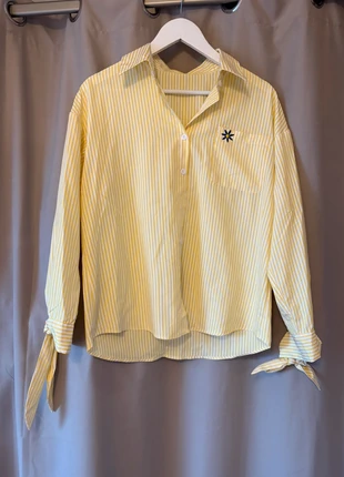 Chemise jaune rayures, merk: sansnom., staat: Nieuw zonder prijskaartje, maat: S / 36 / 8, € 2,50, € 3,33 inclusief Kopersbescherming