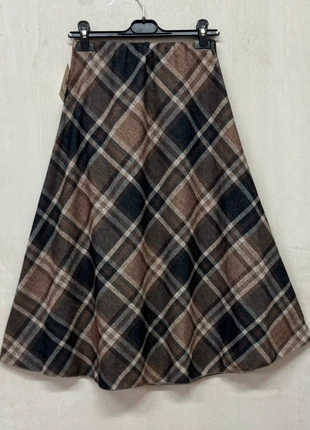 Falda midi grisácea y marrón, marca: Tienda Local, estado: Nuevo con etiquetas, tamaño: M / 38 / 10, 17,00 €, 18,55 € Protección al comprador Pro incluida