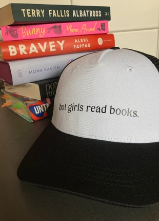 🖤 Schwarz-weiße Trucker Cap – hot girls read books - Perfektes Geschenk für Weihnachten, marque: Sonstiges, état: Très bon état, taille: Taille unique, 13,00 €, 14,35 € Protection acheteurs incluse