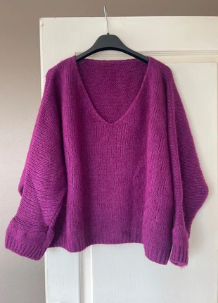 pull mohair violet, marke: Boutique indépendante, zustand: Sehr gut, größe: Einheitsgröße, 15,00 €, 16,45 € inklusive Vinted-Käuferschutz