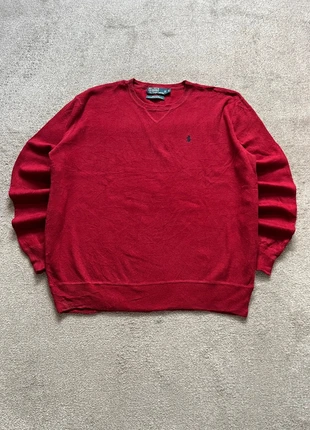 Ralph Lauren Sweater/Jersey Retro Old Money Round Neck Cotton Embroidered Logo Red, marque: Ralph Lauren, état: Très bon état, taille: S, 30,90 €, 33,15 € Protection acheteurs incluse