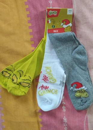 Calze Grinch, brand: The Grinch, condizioni: Nuovo con cartellino, taglia: M | 39-42, €8.50, €9.63 include la Protezione acquisti