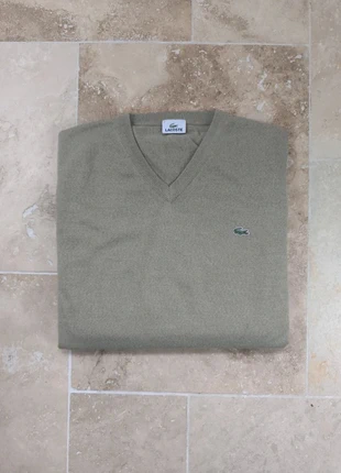 Magnifique pull col V homme XL Lacoste couleur lin/kaki clair excellent état, marque: Lacoste, état: Très bon état, taille: XL, 39,99 €, 42,69 € Protection acheteurs (Pro) incluse
