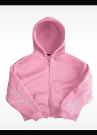 zip gilet rose avec dessin style gotique, marque: Aesthetic, état: Neuf sans étiquette, taille: S / 36 / 8, 38,00 €, 40,60 € Protection acheteurs incluse