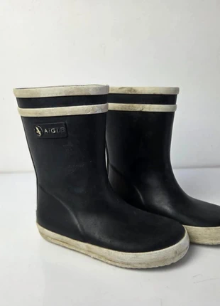 Bottes de pluie Aigle enfant – Taille 25 – Noires et blanches – Made in France, merk: Aigle, staat: Goed, maat: 25, € 6,00, € 7,00 inclusief Kopersbescherming