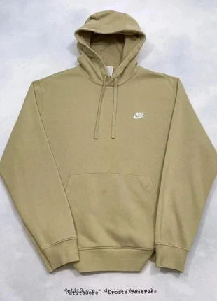 Pull Nike Beige crème Homme Brodé en Coton Hoodie Sweatshirt - Taille L /1368B, brand: Nike, condizioni: Buone, taglia: L, €24.90, €26.85 include la Protezione acquisti Pro