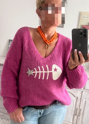 Joli pull bien chaud poisson étoile argentée, marque: Made In Italy, état: Très bon état, taille: Taille unique, 16,00 €, 17,50 € Protection acheteurs incluse