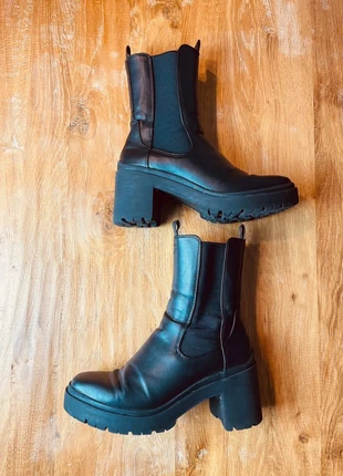 Bottes noires Texto – semelles épaisses, talon bloc – pointure 38, marca: Texto, estado: Muito bom, tamanho: 38, €55.00, €58.45 inclui Proteção do Comprador