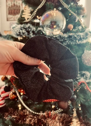 Chouchou noir pailletée, marca: Jersey, estado: Nuevo sin etiquetas, 1,00 €, 1,75 € Protección al comprador Pro incluida