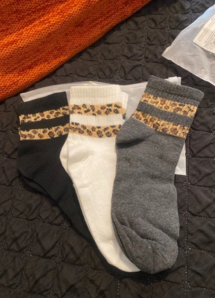 Calzini corti da donna,set 3 paia con fasce leopardate, condizioni: Nuovo senza cartellino, taglia: S | 35-38, €3.00, €3.85 include la Protezione acquisti