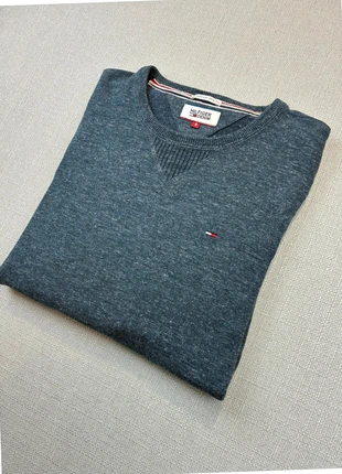 pull léger col rond Tommy Hilfiger gris sweater casual chic élégant S crewneck, brand: Tommy Hilfiger, condition: Very good, size: S, €25.00, €26.95 includes Buyer Protection