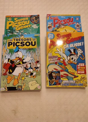 Lot de 4 albums Picsou, état: Bon état, 3,00 €, 3,85 € Protection acheteurs incluse