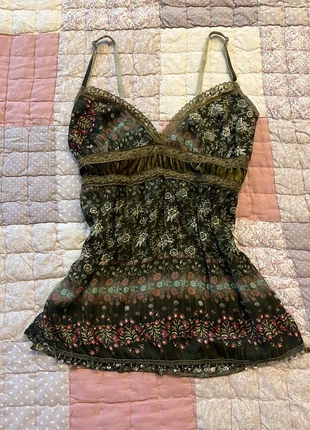 coquette green sequin satin details whimsical boho prairie fairycore vintage, brand: COQUETTE, condition: Very good, size: M / 38 / 10, €30.00, €32.20 includes Buyer Protection Pro