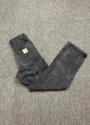 Jean large, cargo, jean avec poche, pantalon noir Carhartt tacheté logo poche arrière taille S, marca: Carhartt, estado: Muito bom, tamanho: S, €33.00, €35.35 inclui Proteção do Comprador