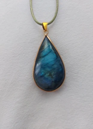 Magnifique pendentif en pierre de labradorite, marque: Pierre, état: Très bon état, 13,00 €, 14,35 € Protection acheteurs incluse