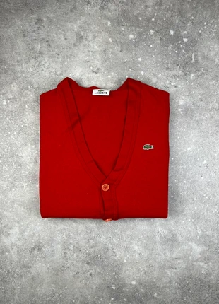 Gilet Cardigan À Boutons Lacoste Taille (3) S Homme Rouge Logo Brodé #LA178, merk: Lacoste, staat: Heel goed, maat: S, € 35,00, € 37,45 inclusief Kopersbescherming Pro