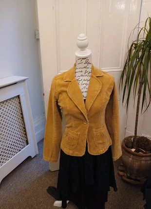 Vintage bohemian Camel Corduroy Blazer, brand: Reclaimed Vintage, condition: Very good, size: S / UK 8-10, £14.00, £15.40 includes Buyer Protection