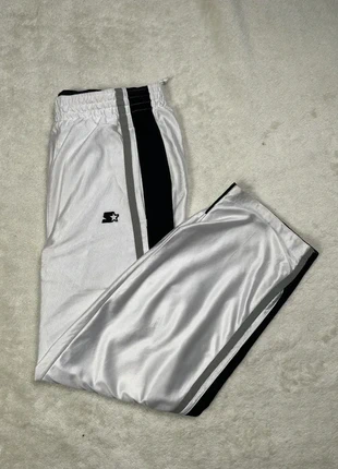 Pantalon de survêtement Starter Blanc et noir Style rétro satiné - Taille S, marque: Starter, état: Très bon état, taille: S, 14,00 €, 15,40 € Protection acheteurs incluse