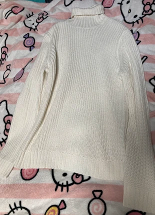 Robe pull col roulé en tricot blanche Bershka, marque: Bershka, état: Neuf sans étiquette, taille: M / 38 / 10, 15,00 €, 16,45 € Protection acheteurs incluse