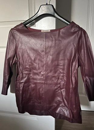 Ruby Tuesday rode leren top, merk: Ruby Tuesday, staat: Nieuw zonder prijskaartje, maat: M / 38 / 10, € 30,00, € 32,20 inclusief Kopersbescherming